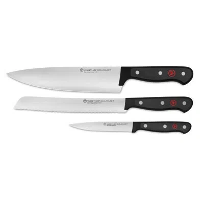 Wusthof German Gourmet 3-piece Starter Knife Set In Black