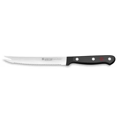 Wusthof German Gourmet 5" Tomato Knife In Black