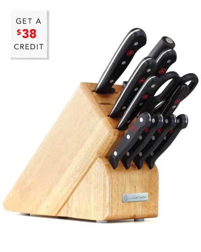 Wusthof Gourmet 12pc Knife Block Set With $38 Credit