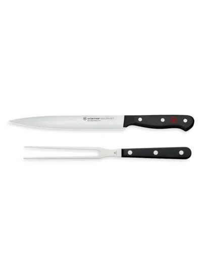 Wusthof Gourmet 2-piece Carving Set In Black