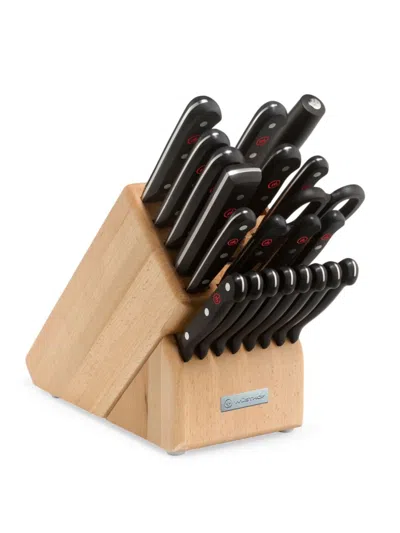 Wusthof Gourmet 23-piece Knife Block Set In Black