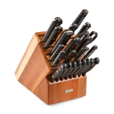 Wusthof Gourmet 23-piece Knife Block Set In Black