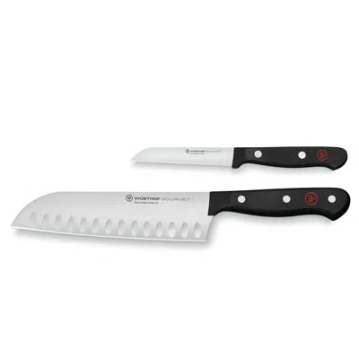 Wusthof Gourmet 2-piece Asian Chef's Set In Black