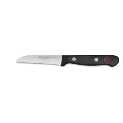 Wusthof Gourmet 3" Serrated Paring Knife In Black