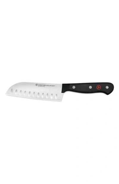 Wusthof Wüsthof Gourmet 5-inch Hollow Edge Santoku In Black