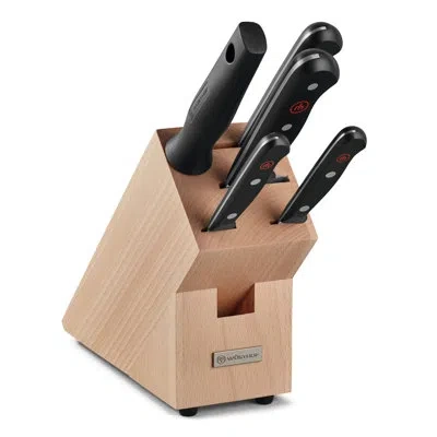 Wusthof Gourmet 6-piece Knife Block Set In Black