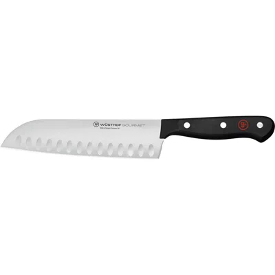 Wusthof Wüsthof Gourmet 7-inch Hollow Edge Santoku In Black