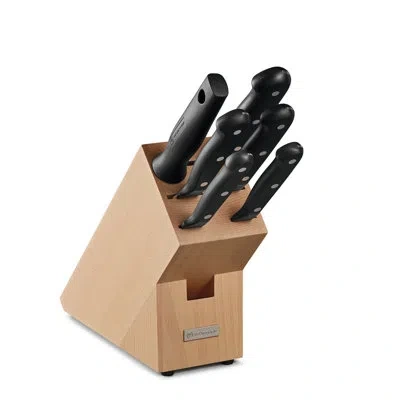 Wusthof Gourmet 7-piece Knife Block Set In Black