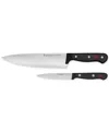 Wusthof Gourmet Black 2-piece Precisionedge Chef's Set In Black