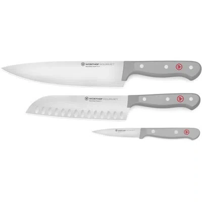 Wusthof Gourmet Grey 3-pc Prep Set In Gray