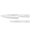 Wusthof Gourmet White 2-piece Steel Chef's Knife Set In White