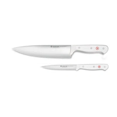 Wusthof Gourmet White 2-piece Chef's Knife Set