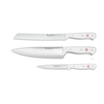 Wusthof Gourmet White 3-piece Chef's Knife Set