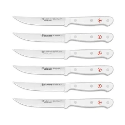 Wusthof Gourmet White 6-piece Steak Knife Set