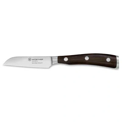Wusthof Ikon 3" Flat Cut Paring Knife In Brown