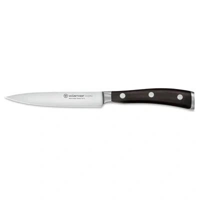 Wusthof Ikon 4.5" Utility Knife In Brown