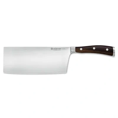 Wusthof Ikon 7" Chinese Chef's Knife In Brown