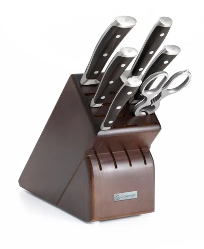 Wusthof Ikon Blackwood Seven Piece Knife Block Set