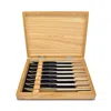Wusthof 8pc Stainless Steak Knife Set In Box In Black