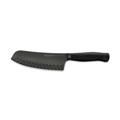 Wusthof Performer 7" Hollow-edge Rotoku Knife In Black