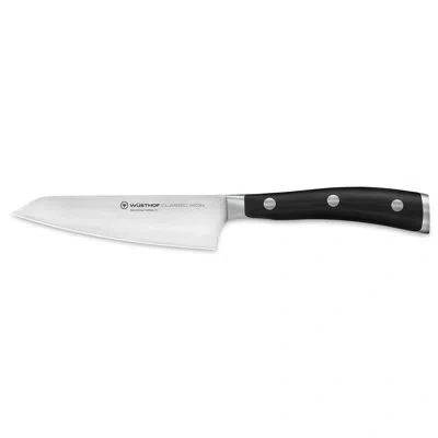 Wusthof Try Me Knife, Classic Ikon 4.5" Asian Utility Knife, Black
