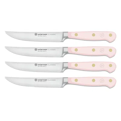 Wusthof Usa Classic Steak Knives, Set Of 4 In Pink