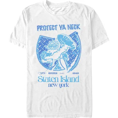 Wu-tang Clan Protect Ya Neck Staten Island  Graphic T-shirt In White