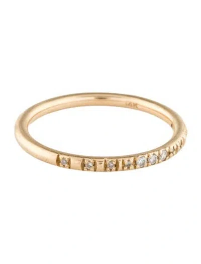 Pre-owned Wwake 14k Diamond Graduated Band In Multi