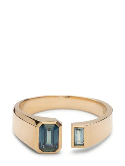 Wwake 14kt Yellow Gold Dyad Ring