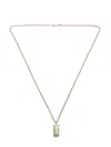 Wwake 14kt Yellow Gold Opal Borealis Necklace In Gold