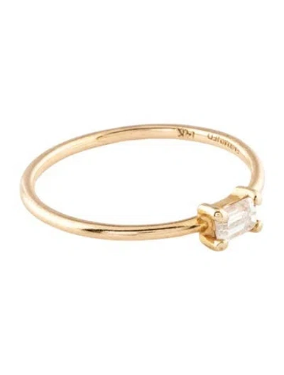 Pre-owned Wwake Diamond East West Engagement Ring In Multi