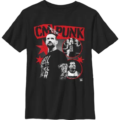 Wwe Kids' Boy's  Cm Punk Graphic T-shirt In Black