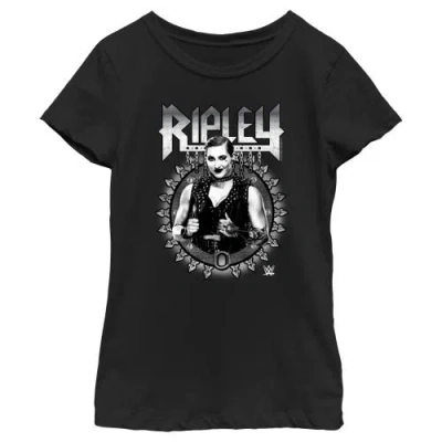 Wwe Kids' Girl's  Ripley Black And White Photo  Graphic T-shirt