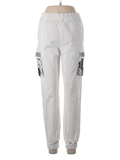 Pre-owned Wwy Worldwide Youth Cargo Pants In Silver