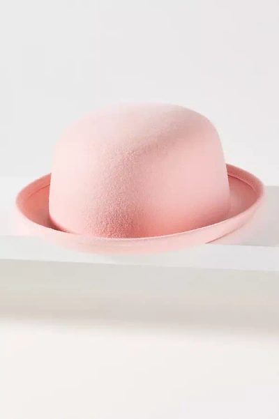 Wyeth 100% Wool Structured Pillbox Hat In Pink