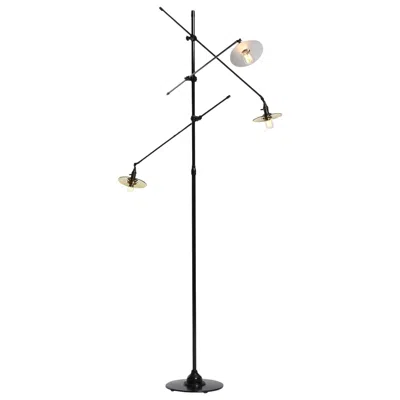 Pre-owned Wyeth Adjustable 3 Arm Floor Lamp By O.c. White For O.c. White Co., 1900s