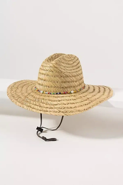 Wyeth Beaded Trim Straw Lifeguard Rancher