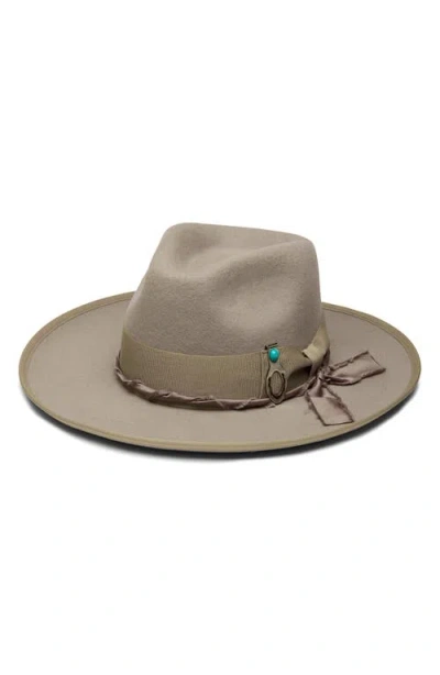 Wyeth Boone Wool Felt Rancher Hat In Linen