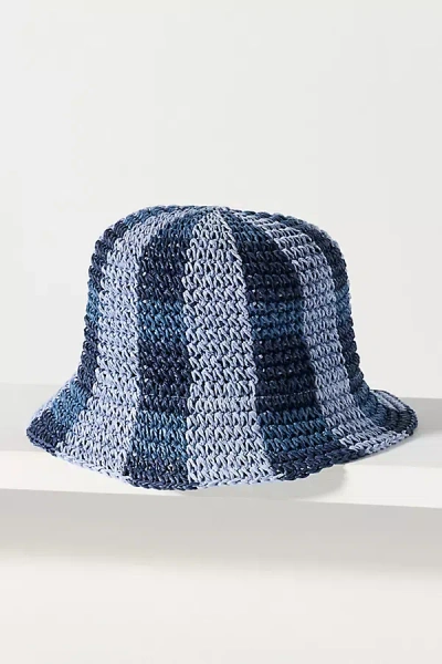 Wyeth Chrissy Gingham Bucket Hat In Blue