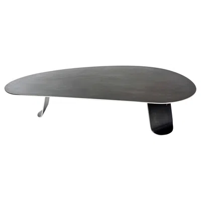 Pre-owned Wyeth Chrysalis No. 1 Low Table Black Stainless Steel W/ Polished Edges, Made To Order