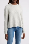 Wyeth Darby Wool & Yak Blend Crewneck Sweater In Fog