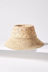 Wyeth Double-weave Straw Bucket Hat In Brown