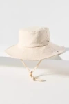 Wyeth Drawstring Bucket Hat In Gold