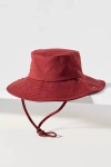 Wyeth Drawstring Bucket Hat In Red