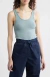 Wyeth Ella Rib Tank In Azure