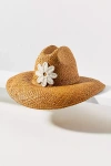 Wyeth Embellished Straw Rancher In Brown