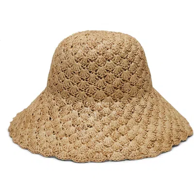 Wyeth Esme Straw Bucket Hat In Brown