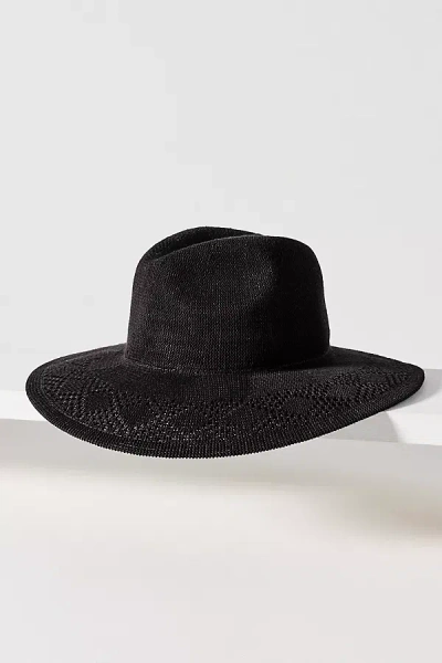 Wyeth Evie Flatbrim Rancher Hat In Black