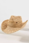 Wyeth Flat-brim Straw Rancher In Brown