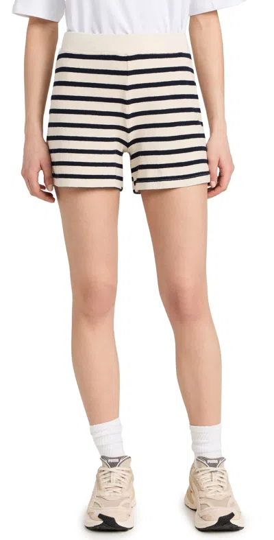 Wyeth Georgie Stripe Shorts Ecru/navy